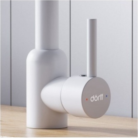 Смеситель кухонный поворотный Logic D3007033 белый - фото 3