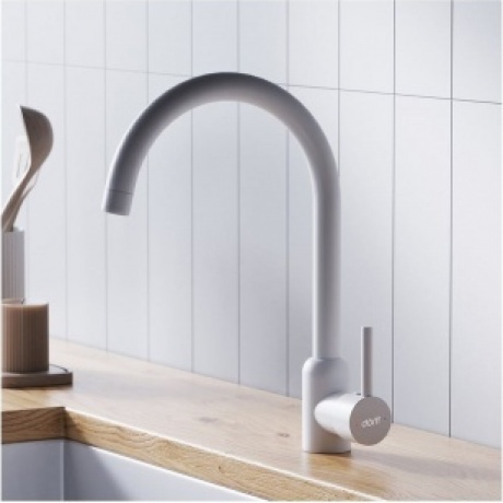 Смеситель кухонный поворотный Logic D3007033 белый - фото 6