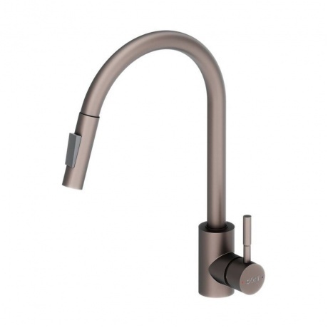 D3007511 Logic Кухонный смеситель  с вытягивающимся изливом, сатин - фото 1
