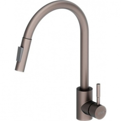 

Смеситель кухонный с вытягивающимся изливом Logic D3007511 сатин