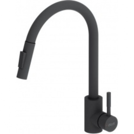

Смеситель кухонный с вытягивающимся изливом Logic D3007522 черный