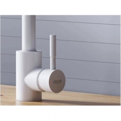 Смеситель кухонный с вытягивающимся изливом Logic D3007533 белый - фото 8