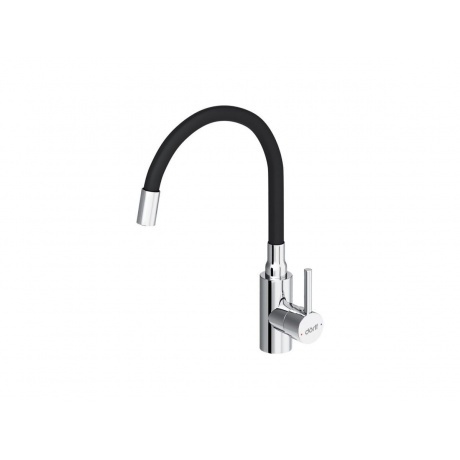 D3007622 Logic кухонный смеситель с гибким изливом, черный - фото 1