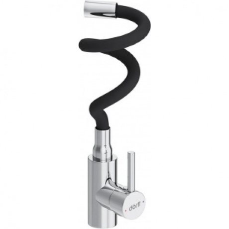 Смеситель кухонный с гибким изливом Logic D3007622 черный - фото 2