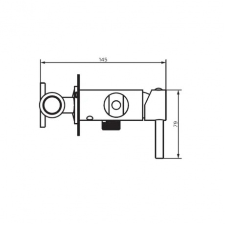 D3075000 Logic смеситель с гигиеническим душем, встроенный, цвет хром - фото 3