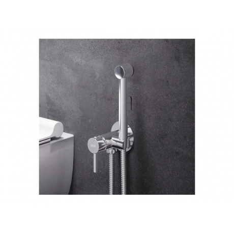 D3075000 Logic смеситель с гигиеническим душем, встроенный, цвет хром - фото 5