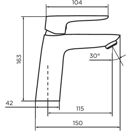Смеситель для раковины Dorff Prime New D40102122, черный - фото 7
