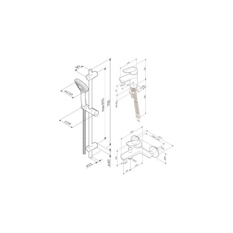 Душевой набор AM.PM Sunny F40985C00 хром - фото 2