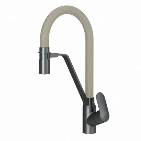 

Смеситель для кухни с кан. для питьевой воды AM.PM Like F8007826 черный/бежевый излив