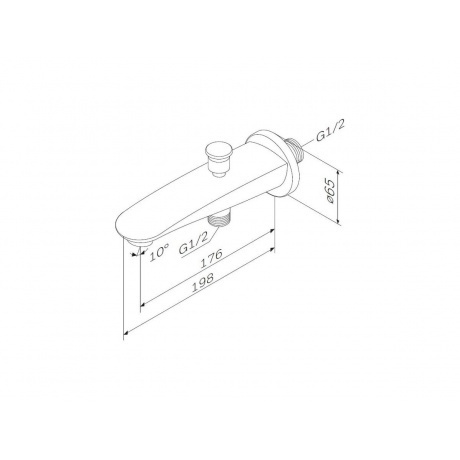 Излив на ванну AM.PM Like F8070100 хром - фото 8