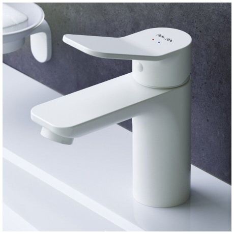 Смеситель для умывальника AM.PM X-Joy F85A02133 белый - фото 5