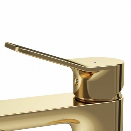 Смеситель для умывальника AM.PM X-Joy F85A02199 золото - фото 2