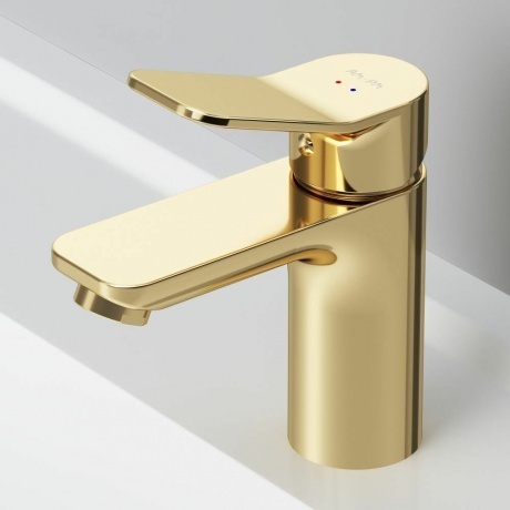 Смеситель для умывальника AM.PM X-Joy F85A02199 золото - фото 7