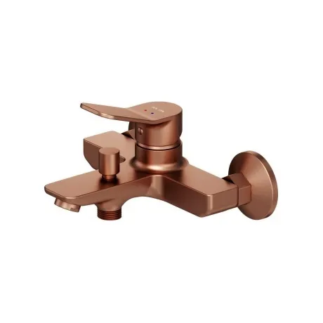 Смеситель для ванны и душа AM.PM X-Joy F85A10044 розовое золото