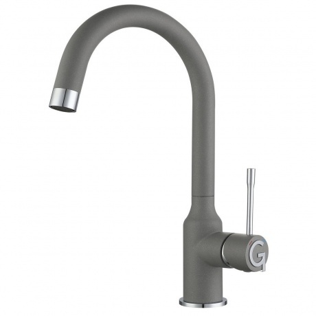 

Rivelato Смеситель для кухни Garda U-обр. D-35мм, монтаж: вертикально на раковину, материал: нержавеющая сталь, цвет: серый хром