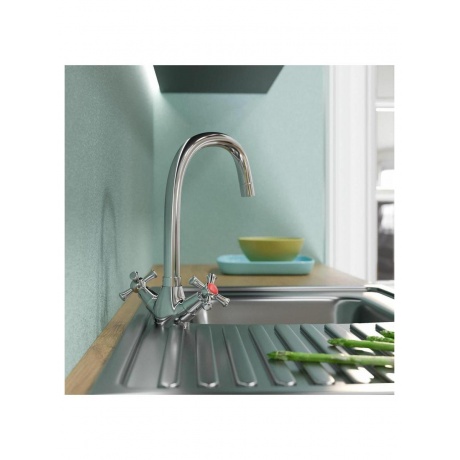 Смеситель для кухни MIXLINE ML10-032 высокий излив (529850) - фото 5