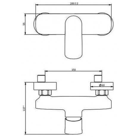 Смеситель для душа Savol (SK-H7403) - фото 3
