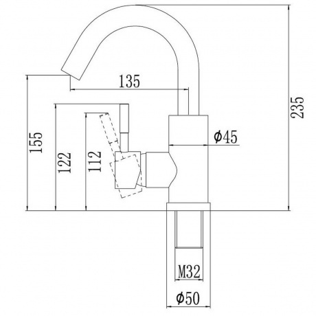 Смеситель для кухонной мойки Savol (S-SUS8002) - фото 2