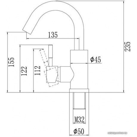 Смеситель для кухонной мойки Savol (S-SUS8002) - фото 4