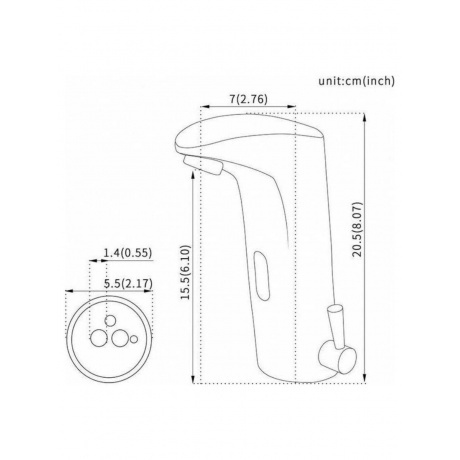 Смеситель для раковины Savol сенсорный (S-GY8802) - фото 4
