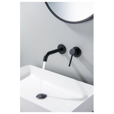 Смеситель для раковины встроенный Timo Saona черный (2372/03SM) - фото 11