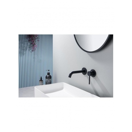 Смеситель для раковины встроенный Timo Saona черный (2372/03SM) - фото 12