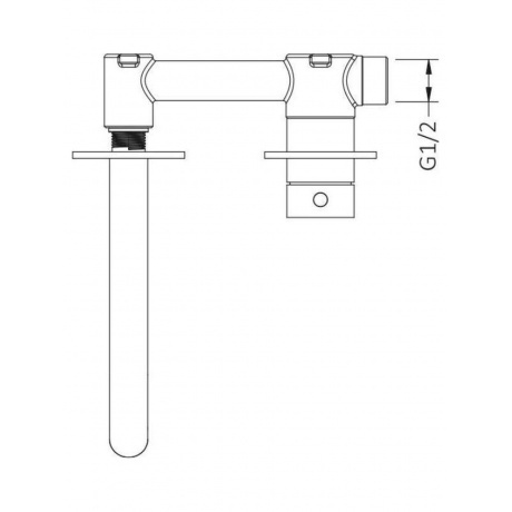 Смеситель для раковины встроенный Timo Saona черный (2372/03SM) - фото 4