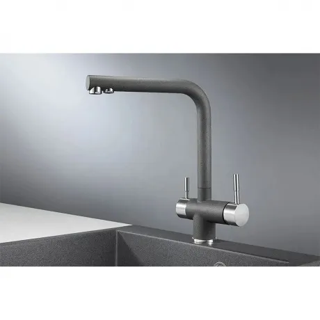 Смеситель для кухни GRANULA (2305, ГРАФИТ)