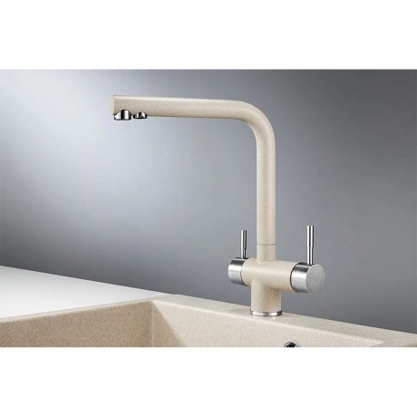 

Смеситель для кухни GRANULA (2305, ПИРИТ)