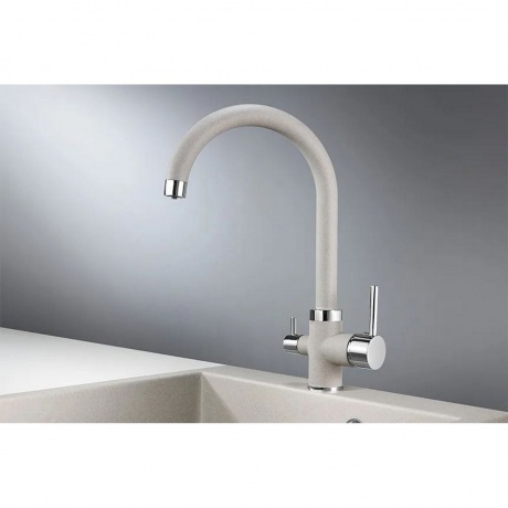 Смеситель для кухни GRANULA (2168, БАЗАЛЬТ) - фото 2