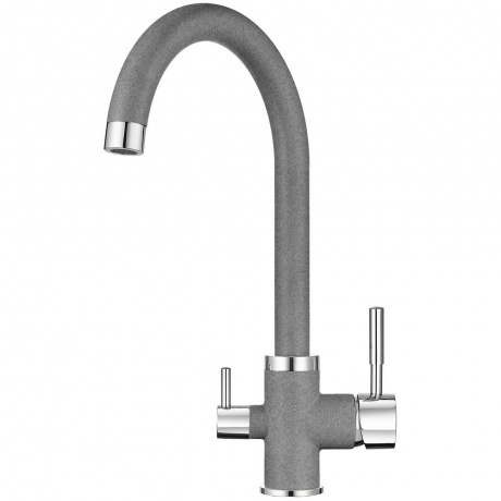 Смеситель для кухни GRANULA (2168, ГРАФИТ)