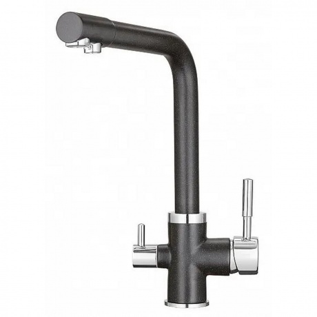Смеситель для кухни GRANULA (2015, ЧЁРНЫЙ) - фото 2