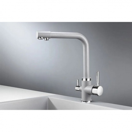 Смеситель для кухни GRANULA (2015, АЛЮМИНИУМ) - фото 1