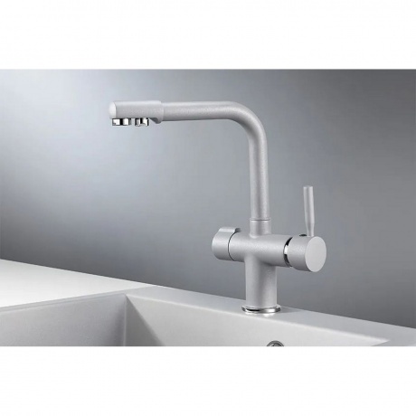 Смеситель для кухни GRANULA (2088, АЛЮМИНИУМ) - фото 2