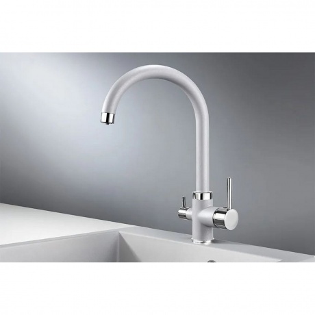 Смеситель для кухни GRANULA (2168, АЛЮМИНИУМ) - фото 2