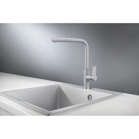 Смеситель для кухни GRANULA (2502, АЛЮМИНИУМ) - фото 2