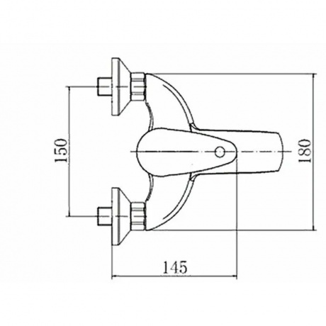 Смеситель для ванны и душа FASHUN хром (A3221) - фото 4