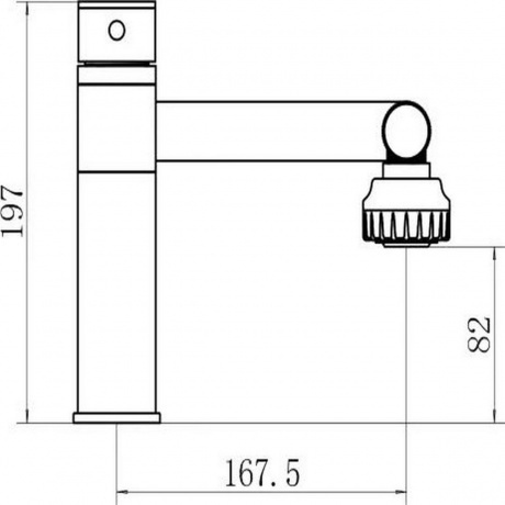 Смеситель для кухни/умывальника FASHUN черный (A4017-7) - фото 6