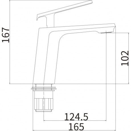 Смеситель для умывальника FASHUN сатин (A1081-8) - фото 2