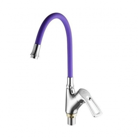 Смеситель для кухни FASHUN с гибким изливом фиолетовый/хром (A44...