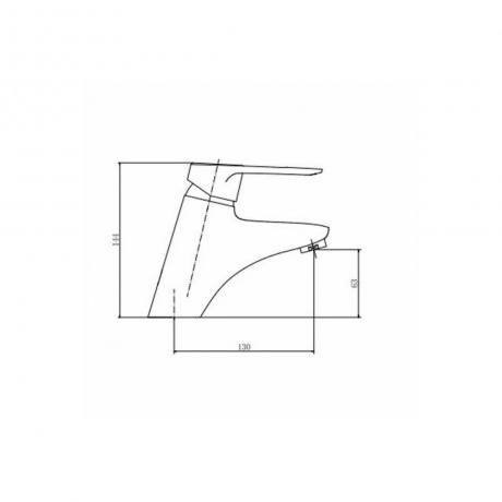 Смеситель для умывальника FASHUN хром (A1007) - фото 2