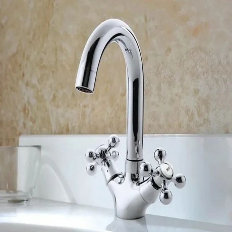 Смеситель для умывальника FASHUN хром (A1319) - фото 2