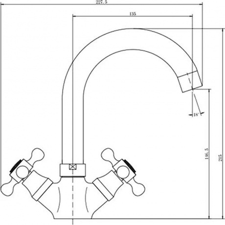 Смеситель для умывальника FASHUN хром (A1319) - фото 8