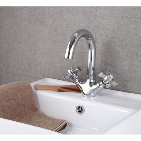 Смеситель для умывальника FASHUN хром (A1324) - фото 3