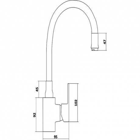 Смеситель Славен для кухни Коттедж Ф (СЛ-ЦВ-Ф26) - фото 2
