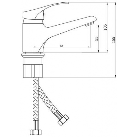 Смеситель Славен  для умывальника Дача Б (СЛ-ОД-Б10) - фото 6