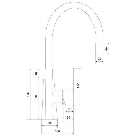 Смеситель Славен для кухни Коттедж Н (СЛ-ОД-Н26) - фото 2
