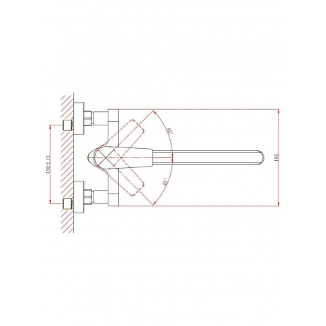 Смеситель DK для ванны Bayern.F?rth (DA1523301) - фото 3