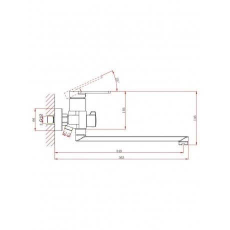 Смеситель DK для ванны Bayern.F?rth (DA1523305) - фото 4