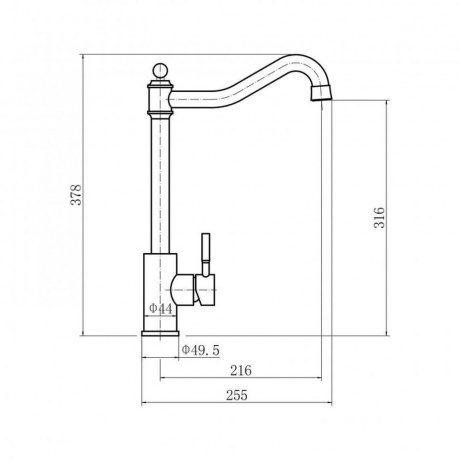 Смеситель для кухни FASHUN (A54709) - фото 2